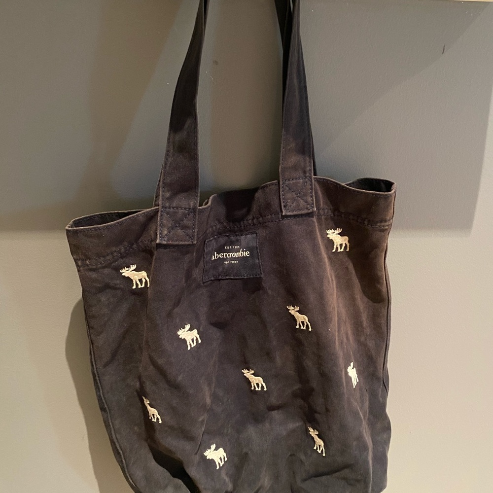 Abercrombie Navy Cloth Bag